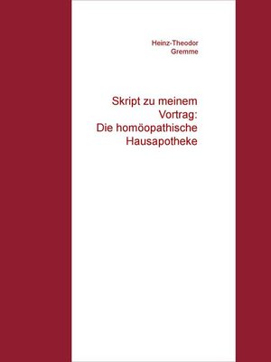 cover image of Skript zu meinem Vortrag